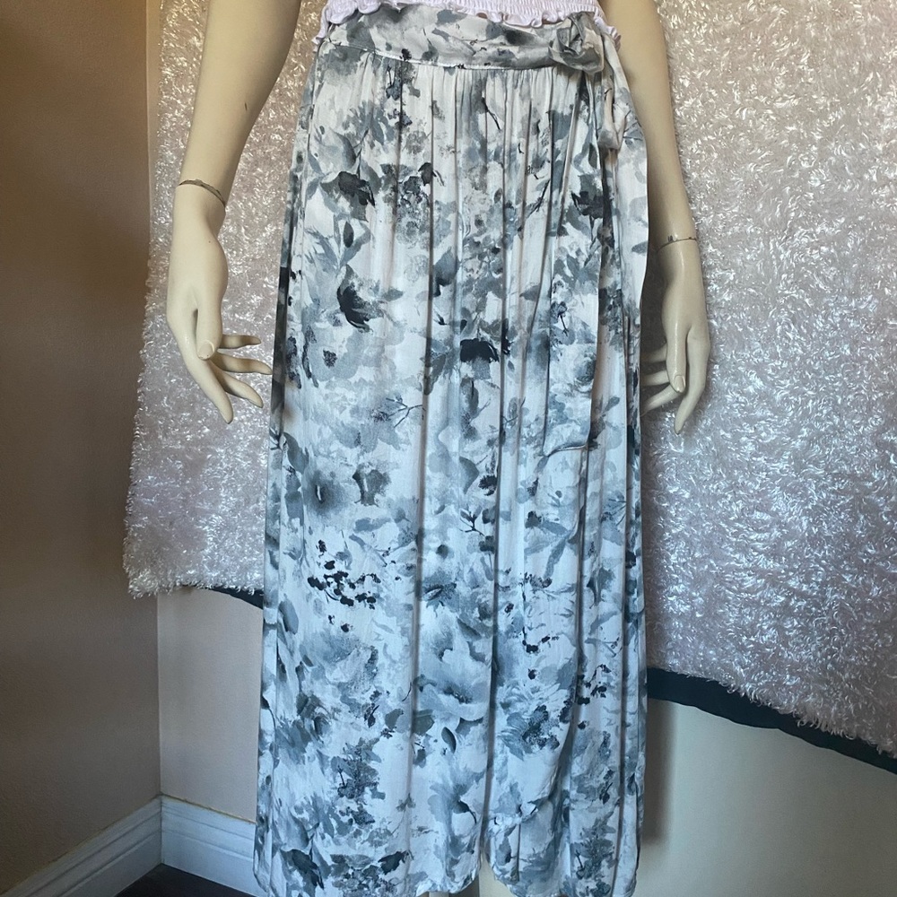 Long wrapped around skirt